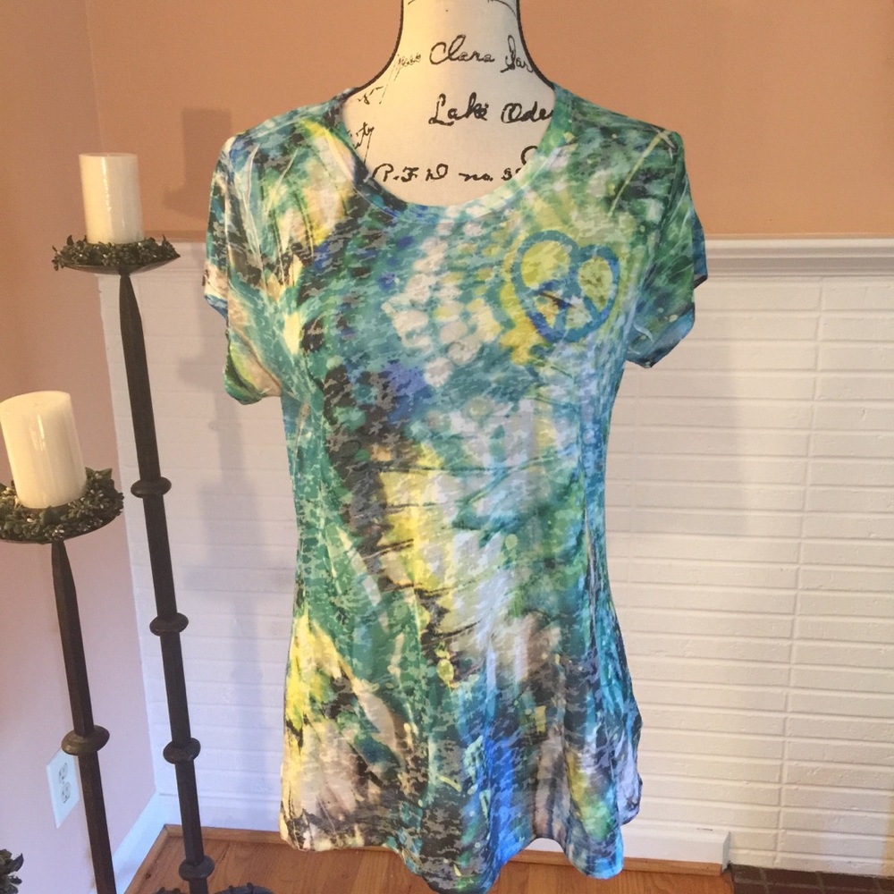 🌺Final Price🌺INC International Concepts Burn Out Tee Shirt